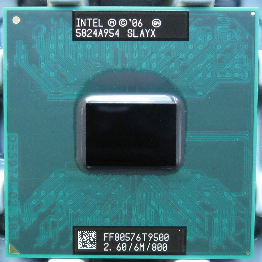 Процессор для ноутбука Intel CORE 2 DUO T9500 2.6GHZ 6MB 800MHZ SLAYX