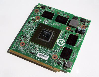 Видеокарта для ноутбука nVIDIA GeForce GF 9600M GT G96M 1GB DDR2 MXM II