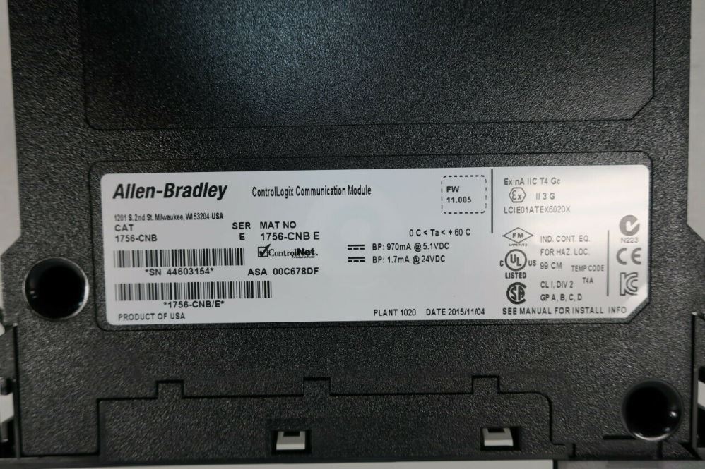 ПЛК AB 1756-CNB модуль