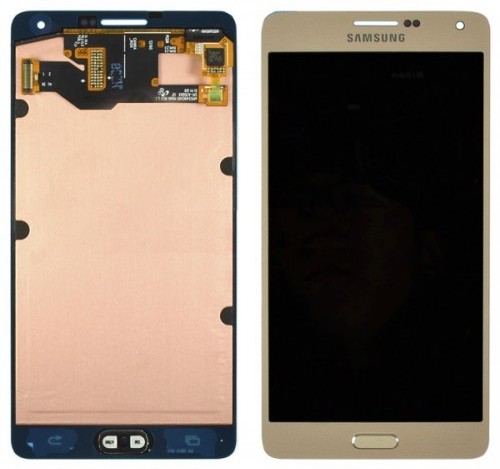 Дисплейный модуль Samsung A700FD A7 Золотой  Оригинал