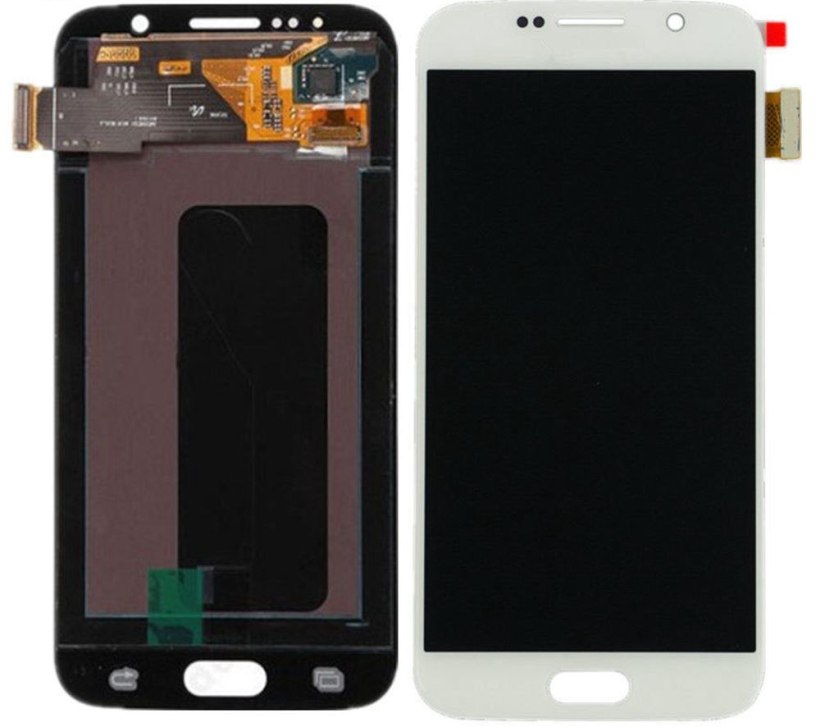 Дисплейный модуль Samsung G920F/G920FD S6/S6 Duos Белый  Оригинал