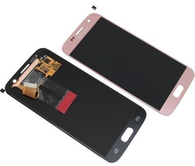 Дисплейный модуль Samsung G930F S7 Розовый  Оригинал