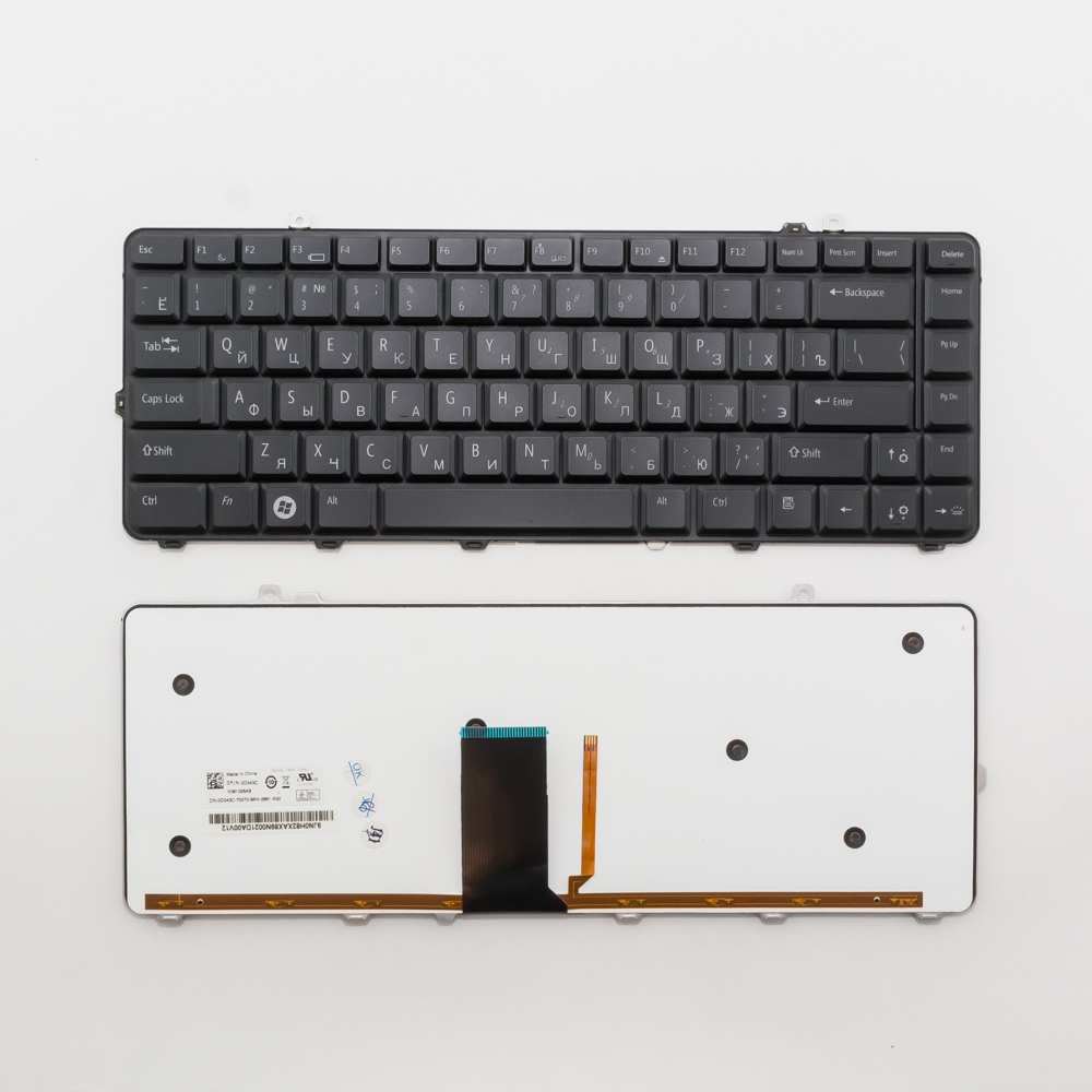 Клавиатура для ноутбука Dell 1535, 1536, 1555 черная с подсветкой