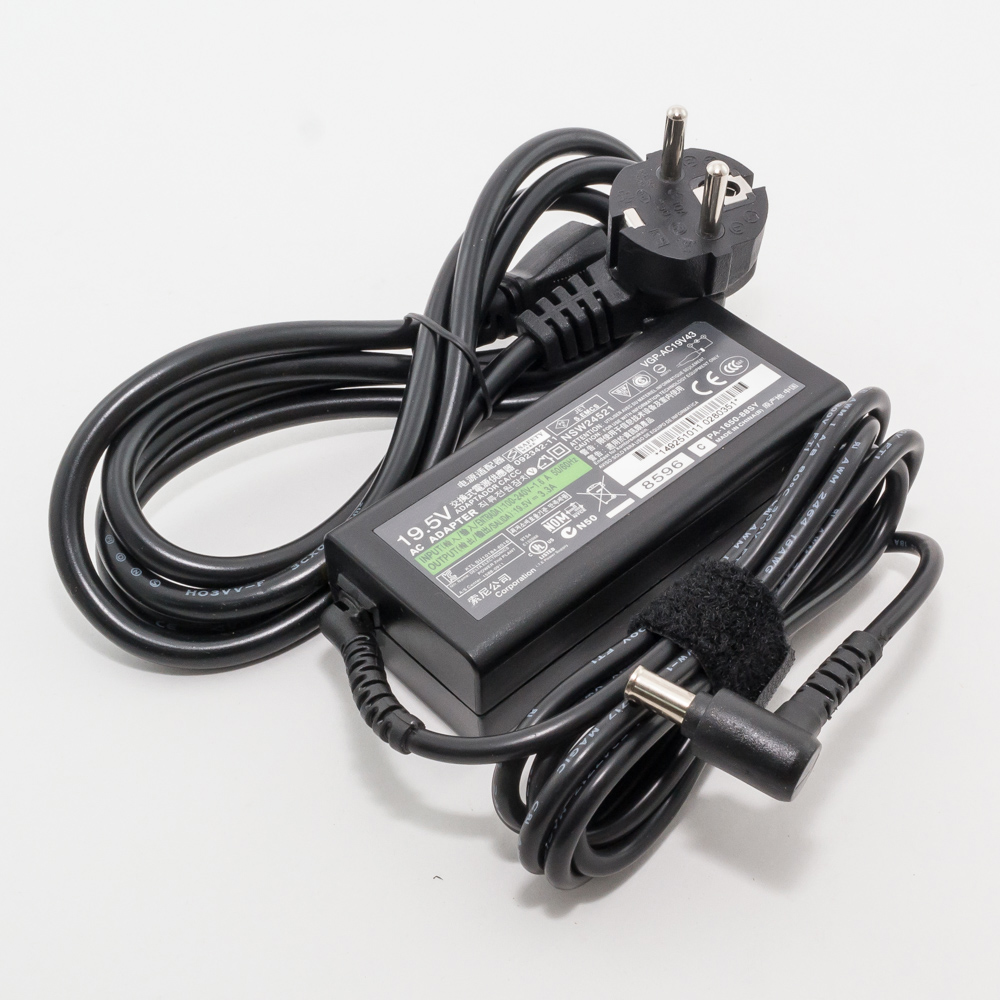 Зарядка для ноутбука Sony 19.5V 3.3A (60W) 6.0x4.4мм с иглой