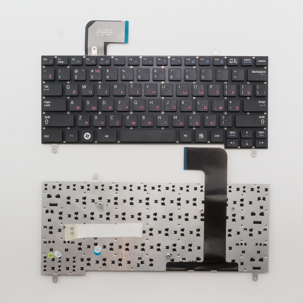 Клавиатура для ноутбука Samsung N210, N220 черная без рамки