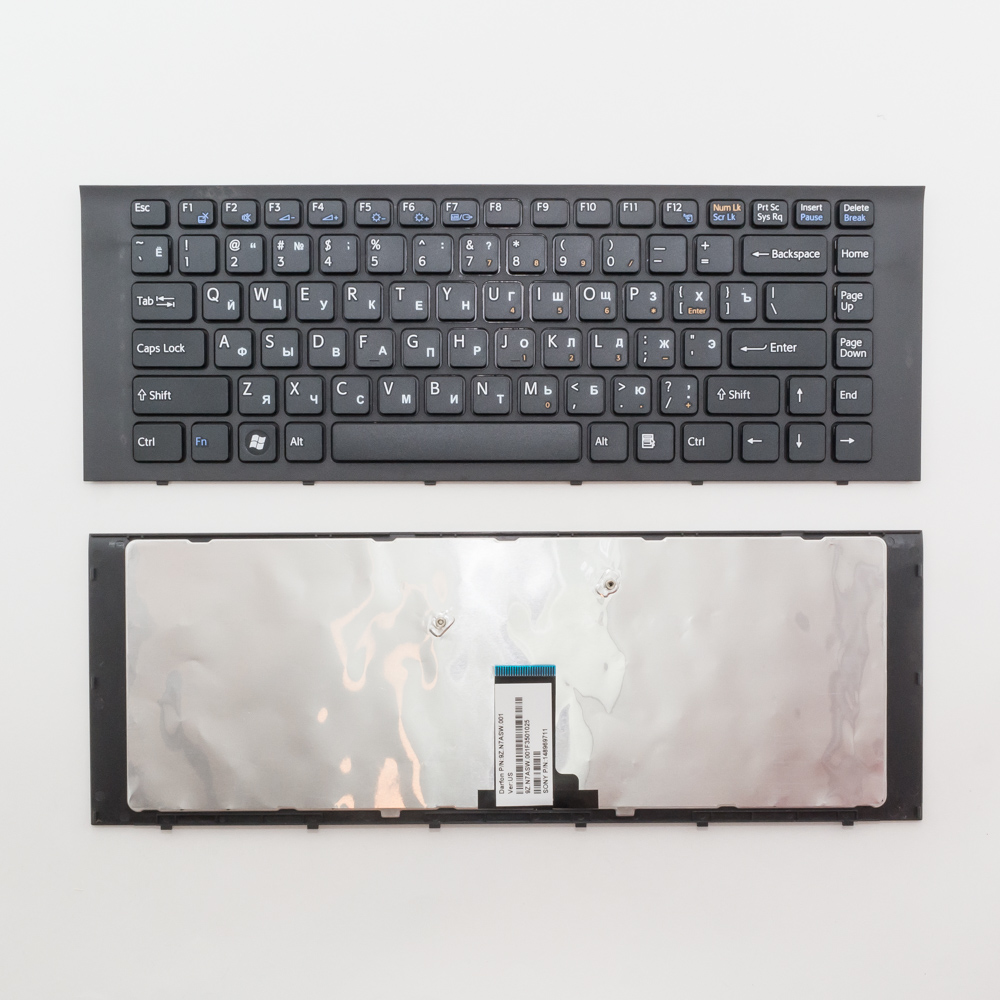 Клавиатура для ноутбука Sony VPC-EG, VPC-EK черная с рамкой