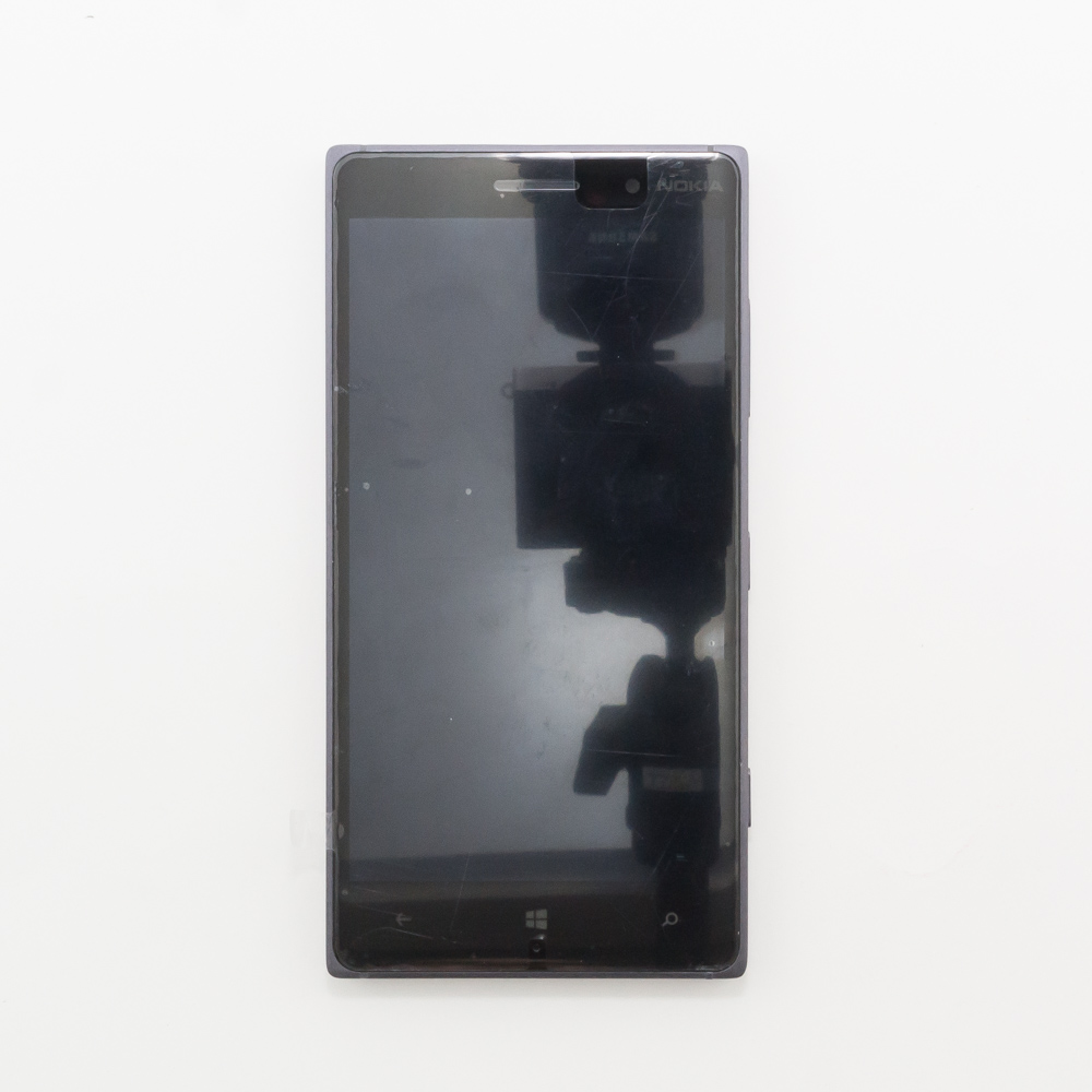 Дисплей в сборе с тачскрином для Nokia Lumia 830 RM-984 черный с серой рамкой