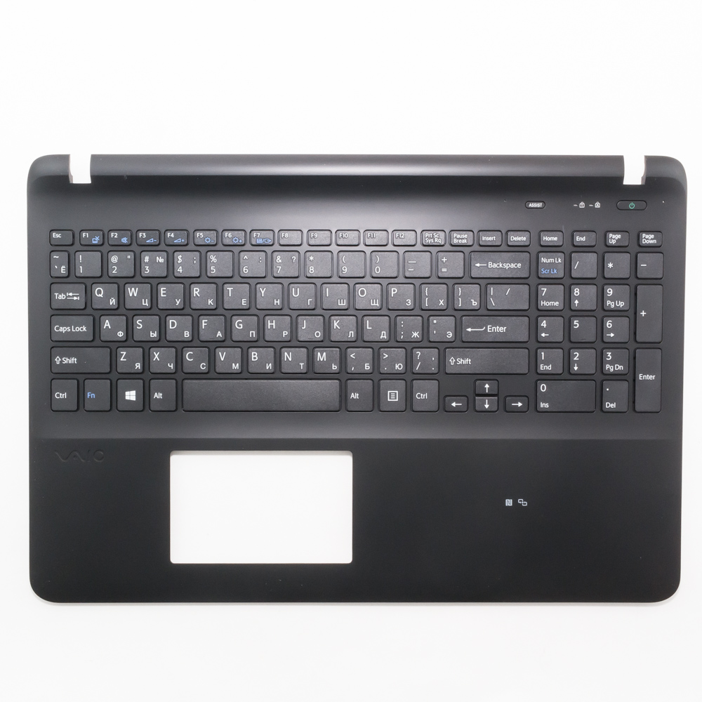 Клавиатура для ноутбука Sony SVF15 черная с топкейсом