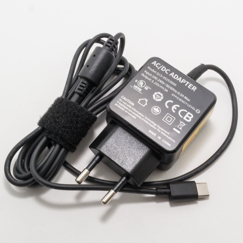 Зарядка для планшета 5.25V 3A (15W) Type-C (квадратная)