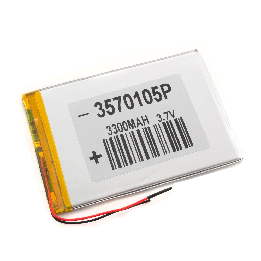 Аккумулятор 3.7v 3300mAh 110x75x3.5 мм (2 pin)