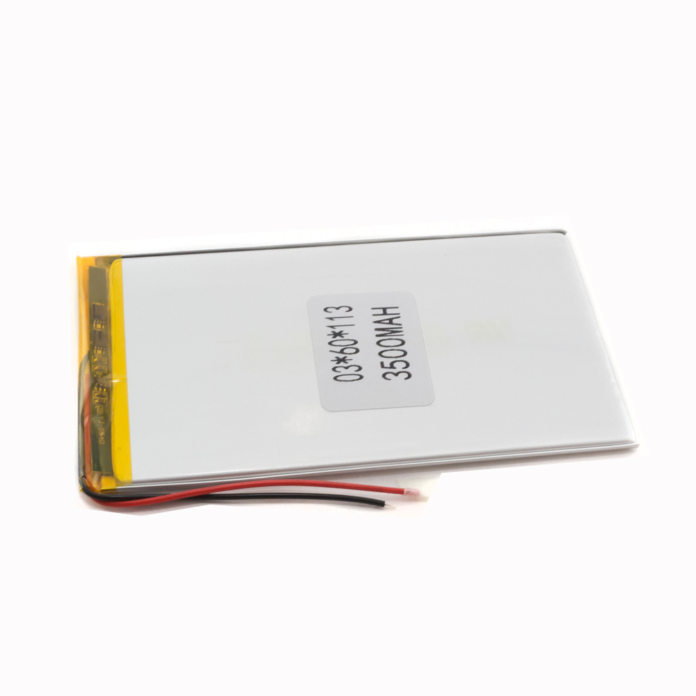 Аккумулятор 3.7v 3500mAh 120x65x3мм (2 pin)