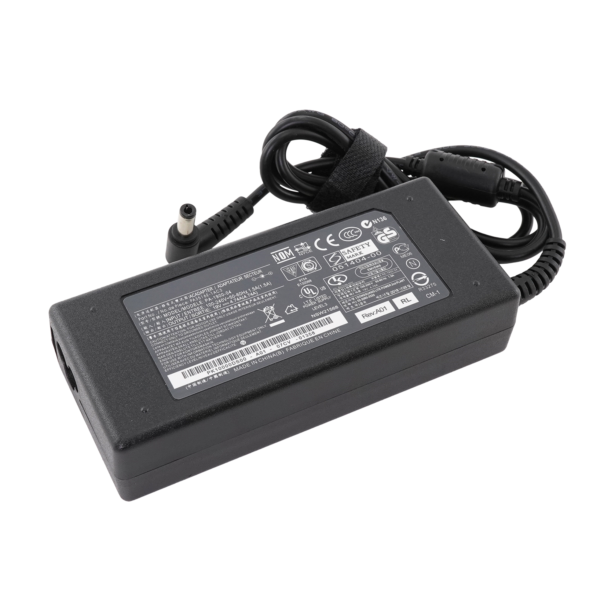 OEM зарядка для ноутбука Toshiba 19V 4.74A (90W) 5.5x2.5мм