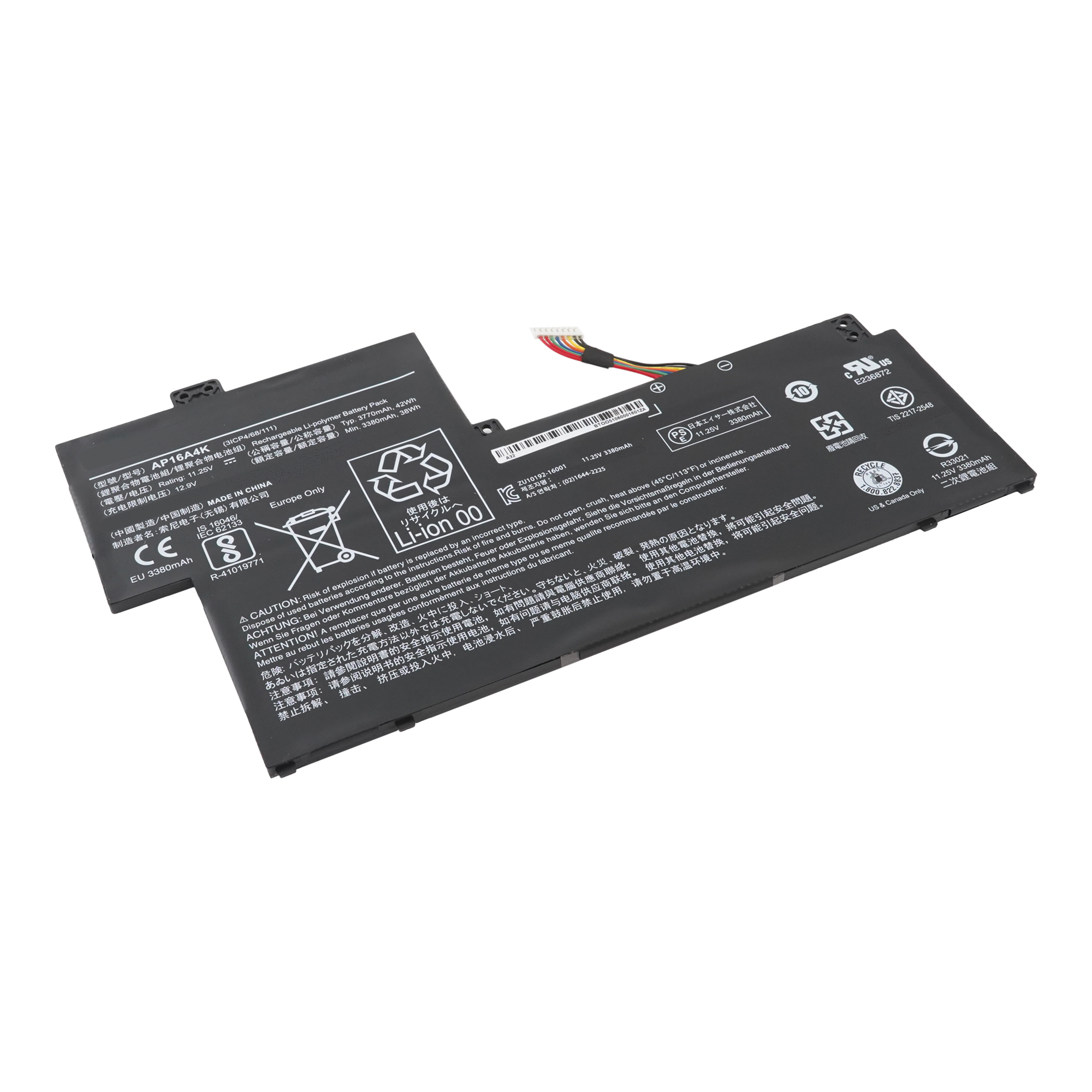 Аккумулятор для ноутбука Acer (AP16A4K) Cloudbook 11 оригинал