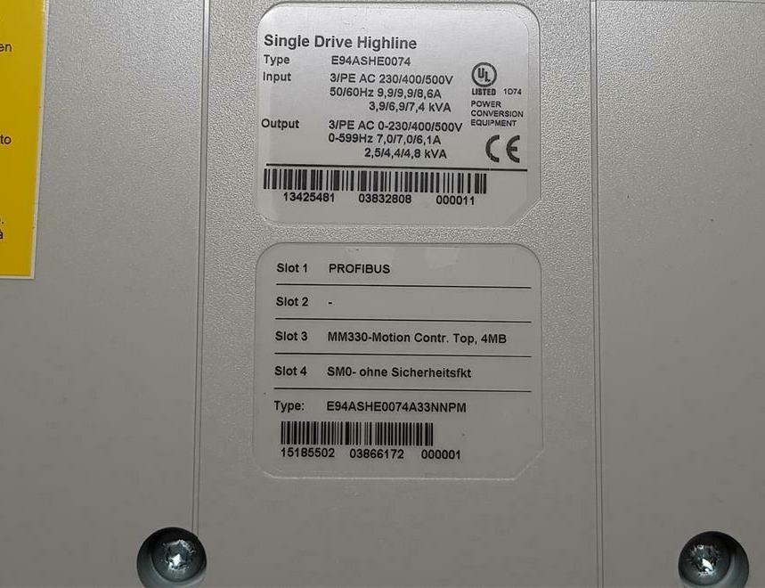 Сервопривод Lenze E94ASHE0074