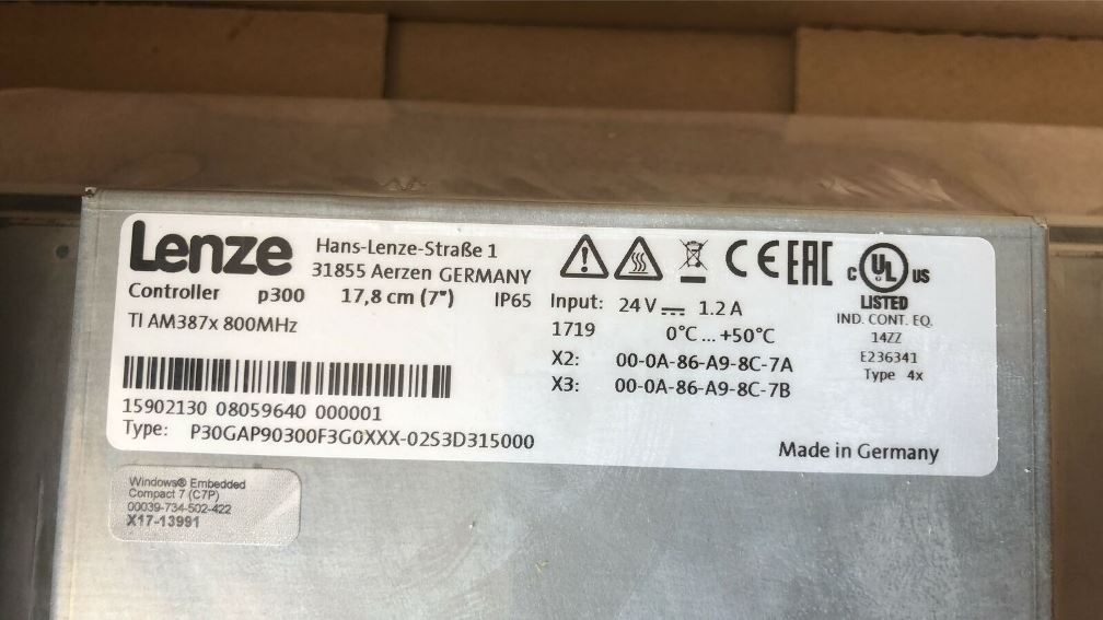 Lenze P30GAP90300F3G0XXX