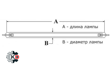 CCFL лампа подсветки 336mm d2mm
